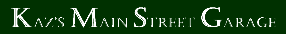 Logo for Kaz's Main Street Garage