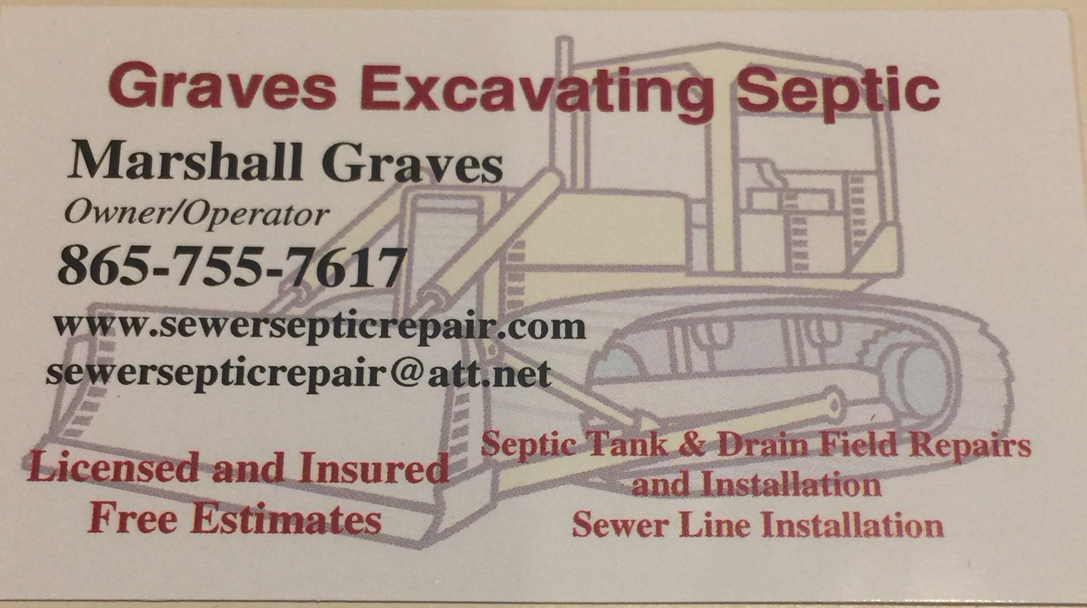 Logo for GRAVES EXCAVATING SEPTIC