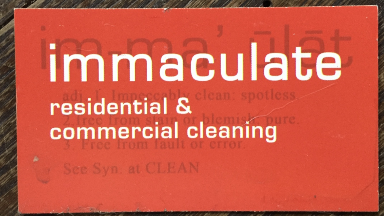 Logo for Immaculate Interior Cleaning