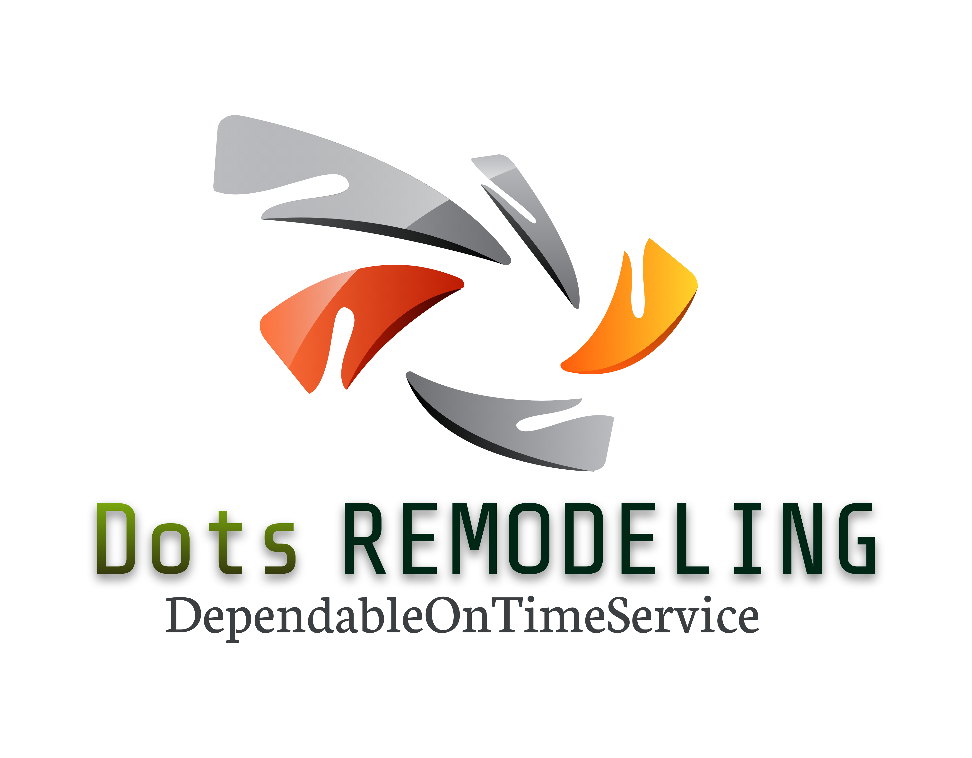 Logo for Dots Remodeling... Dependable On Time Service