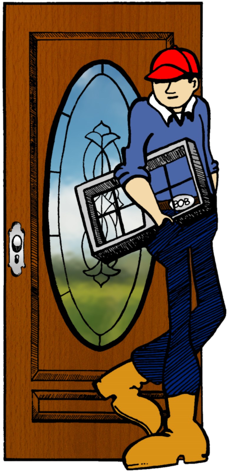 BASHFUL BOB'S WINDOWS & DOORS logo