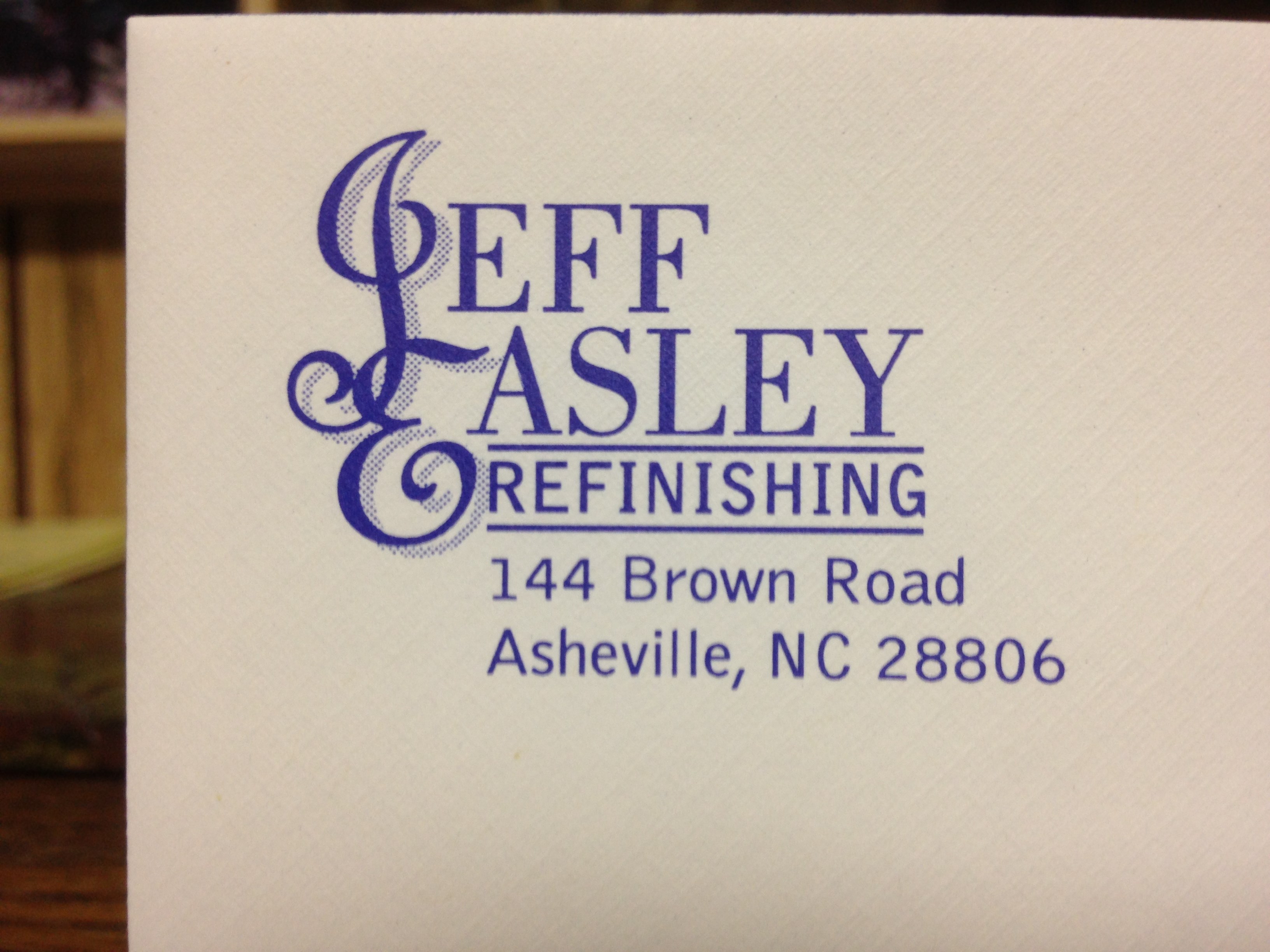 Logo for JEFF EASLEY REFINISHING