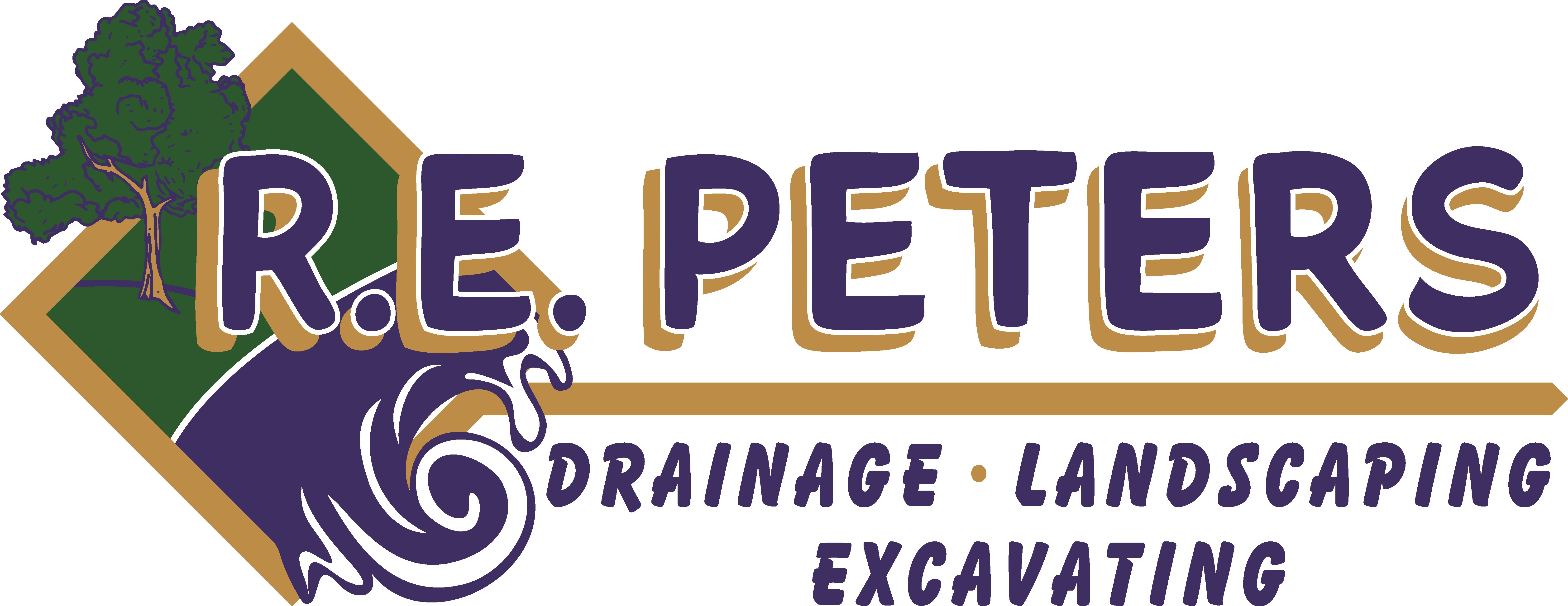 R E Peters Landscaping & Drainage logo