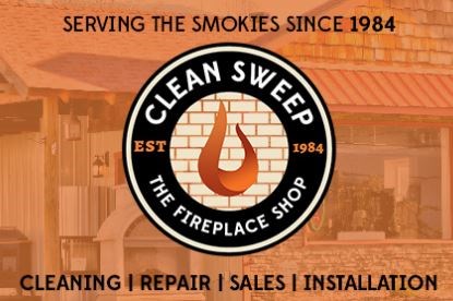 CLEAN SWEEP  THE FIREPLACE SHOP logo