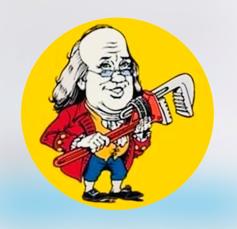 Benjamin Franklin Plumbing The Punctual Plumber logo