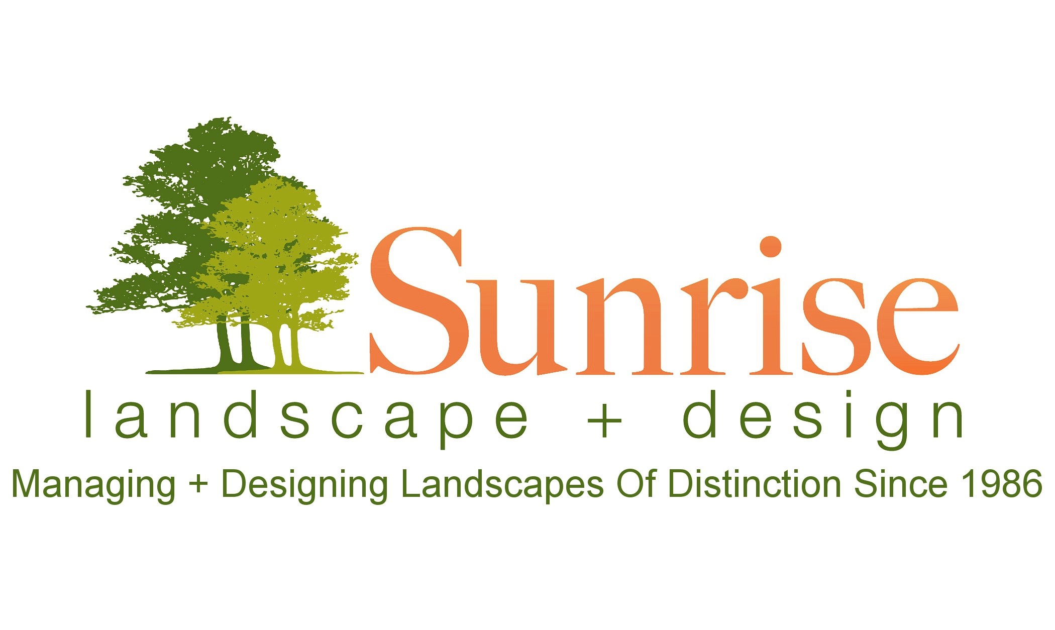 Logo for Sunrise landscape + design