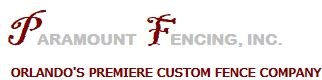 Logo for Paramount Fencing Inc