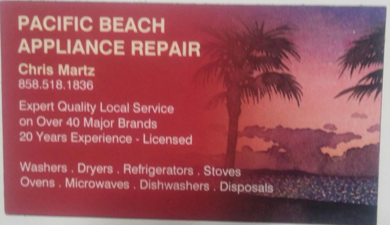 Logo for PACIFIC BEACH APPLIANCE REPAIR