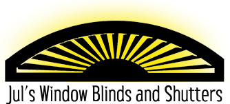 Logo for Jul's Window Blinds and Shutters
