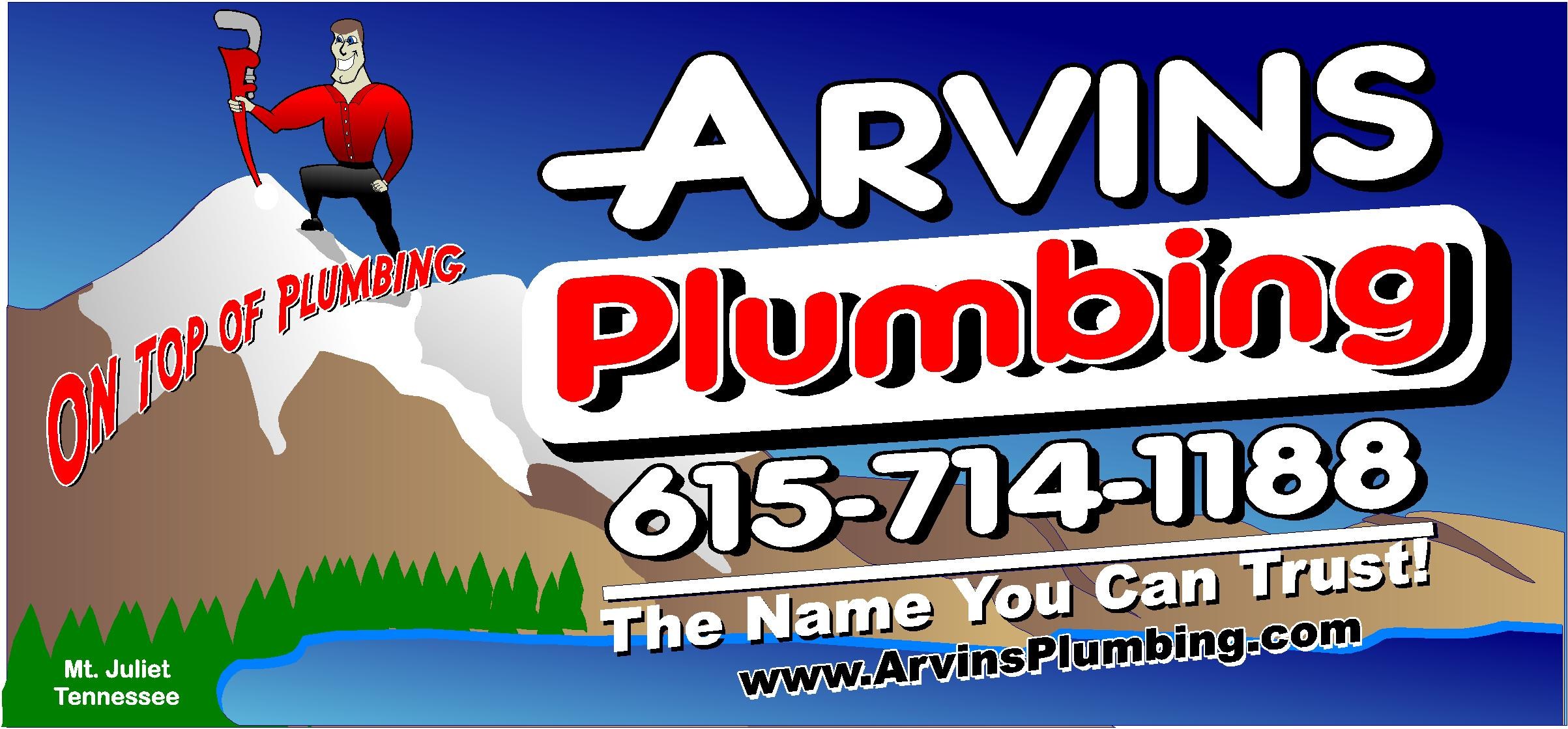 Logo for ARVINS PLUMBING