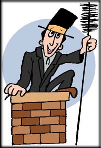 Logo for Up On the Roof Chimney Sweep, LLC