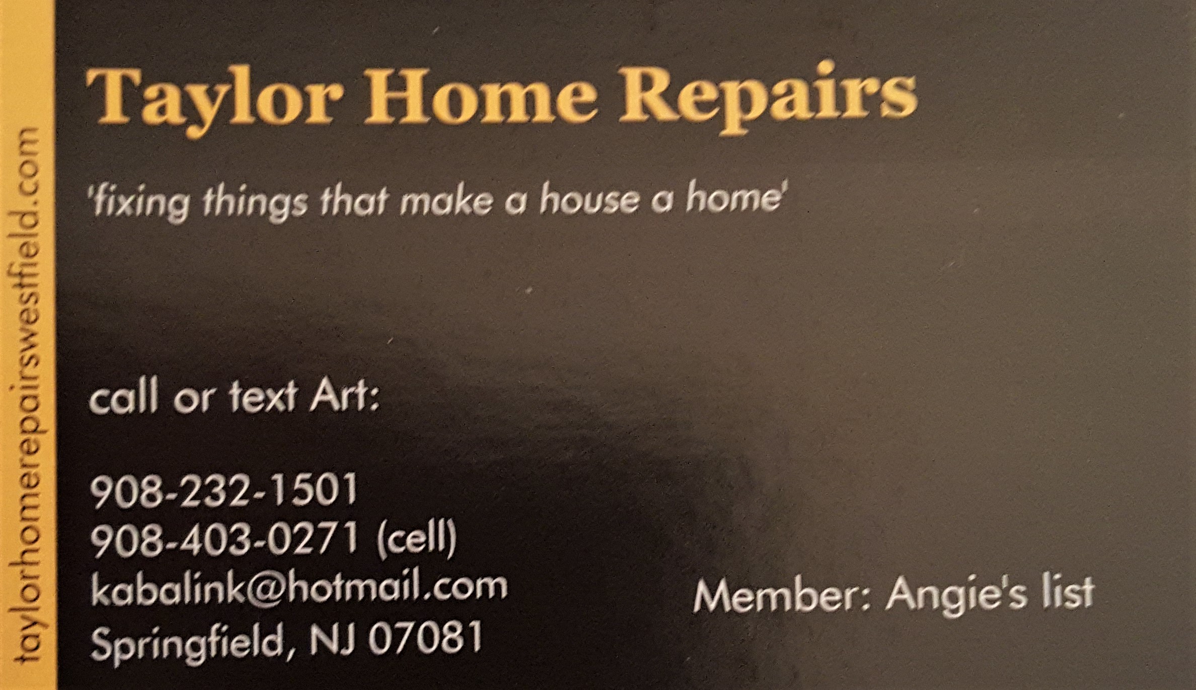 Logo for TAYLOR HOME REPAIR