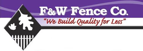 F&W FENCE CO logo