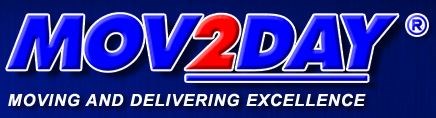 Logo for MOV2DAY a div. of Apple Moving Inc