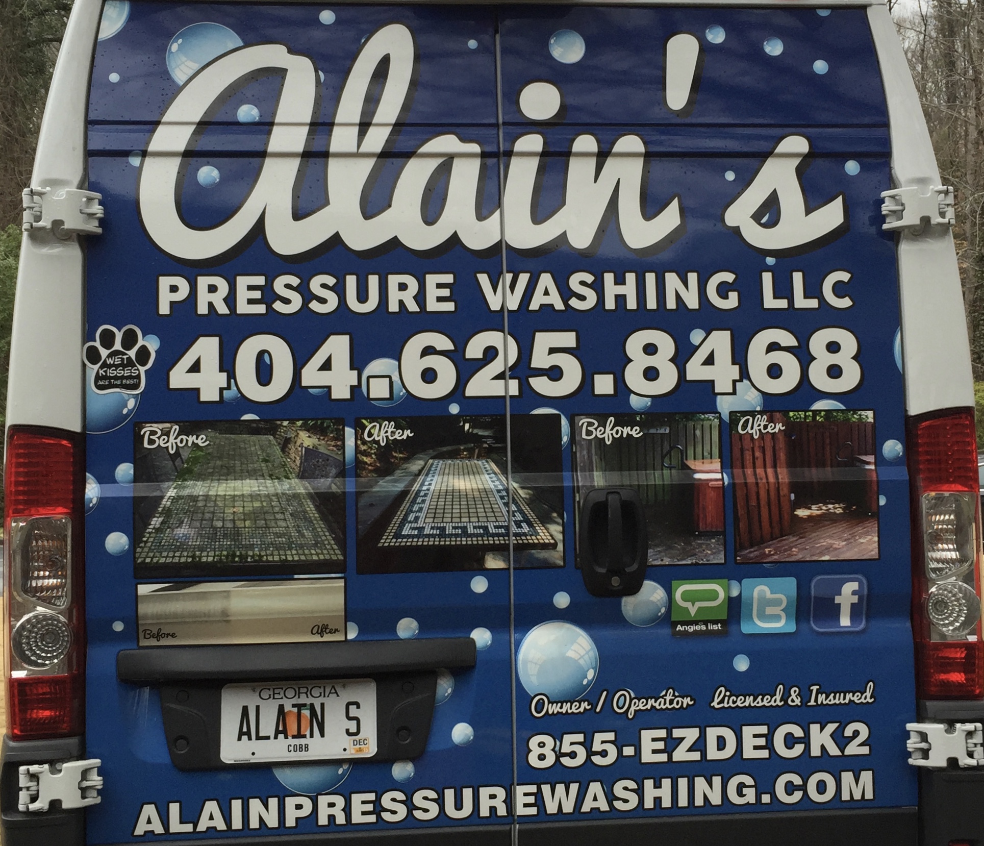 Logo for Alain Pressure Washing