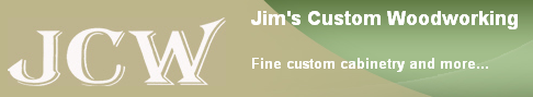 Logo for JIM'S CUSTOM WOODWORKING
