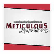 Logo for Meticulous Auto Body