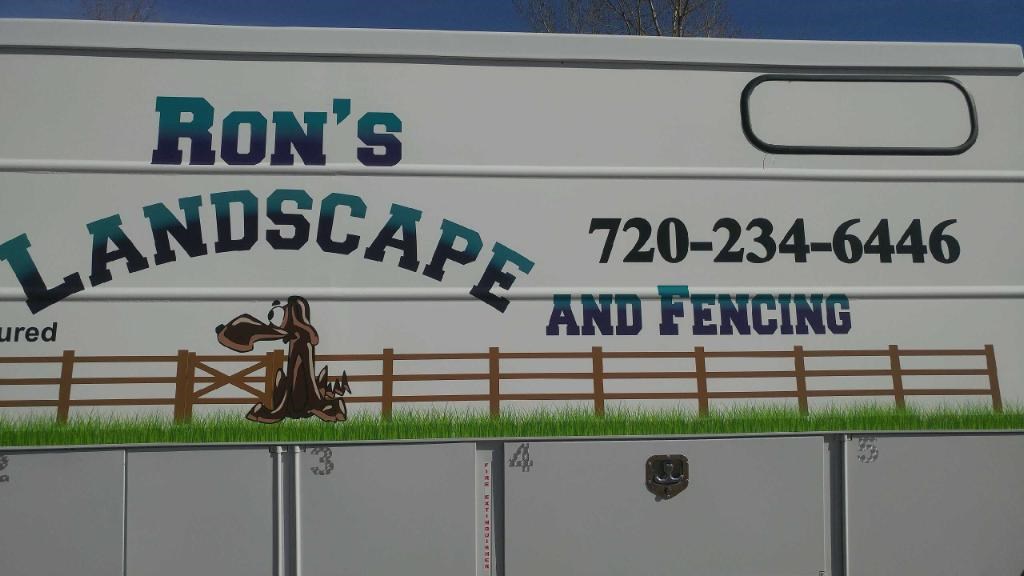 Ron's Landscaping and Fencing logo