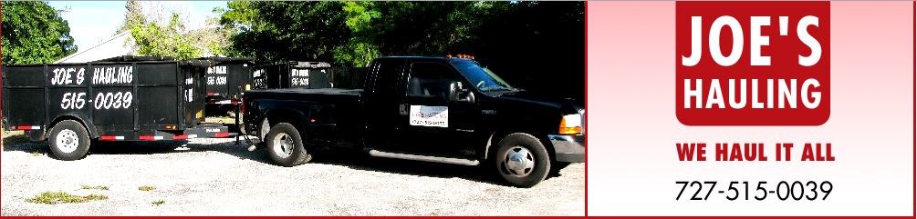Logo for Joe's Hauling