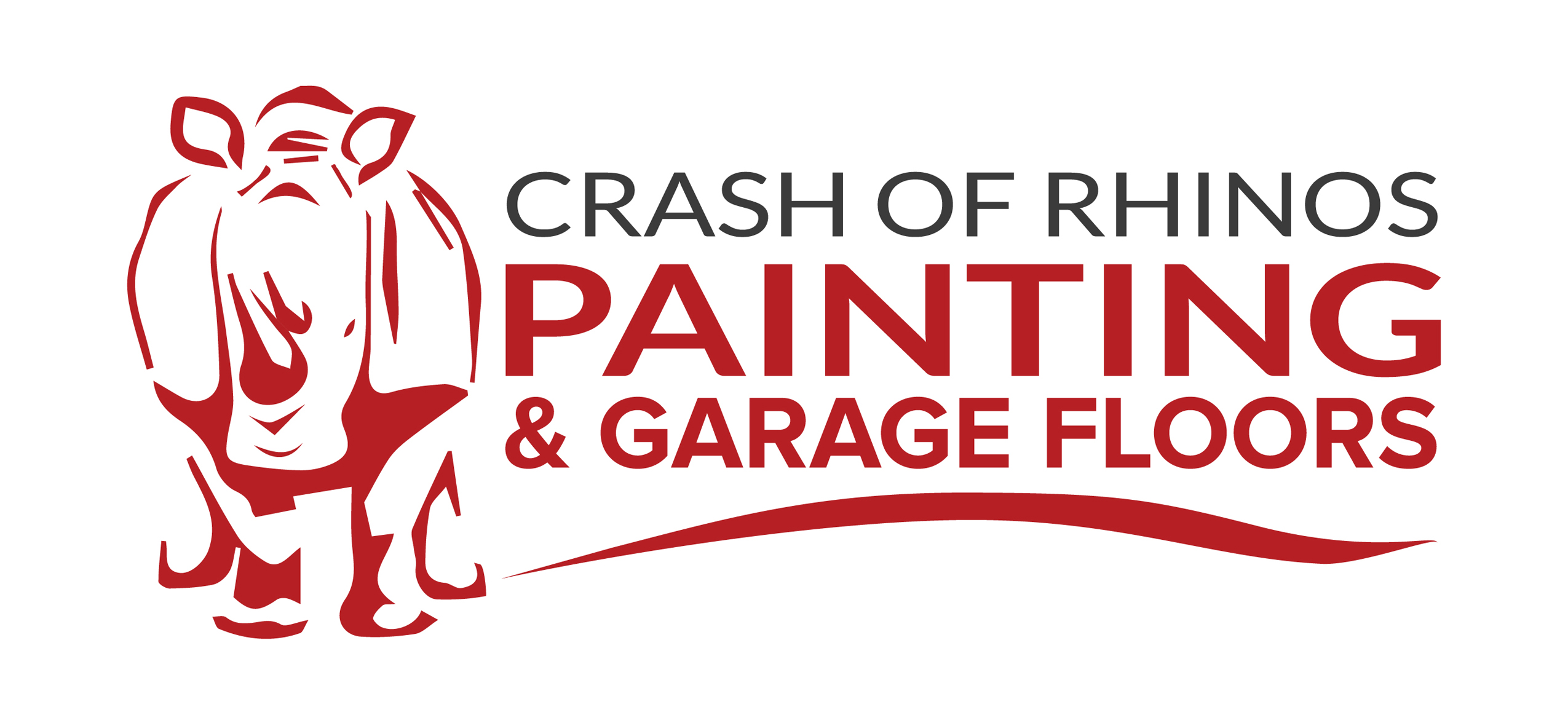 Logo for Crash of Rhinos Painting & Garage Floors