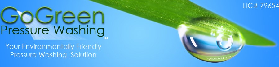 Logo for Go Green Pressure Washing