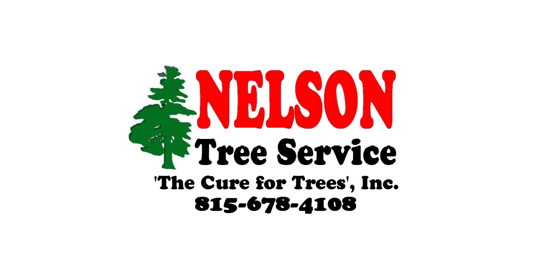Logo for Nelson Tree Service- 'The Cure For Trees' Inc