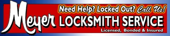 Logo for Meyer locksmith service