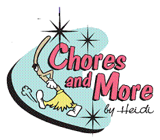 Logo for Chores & More by Heidi Inc