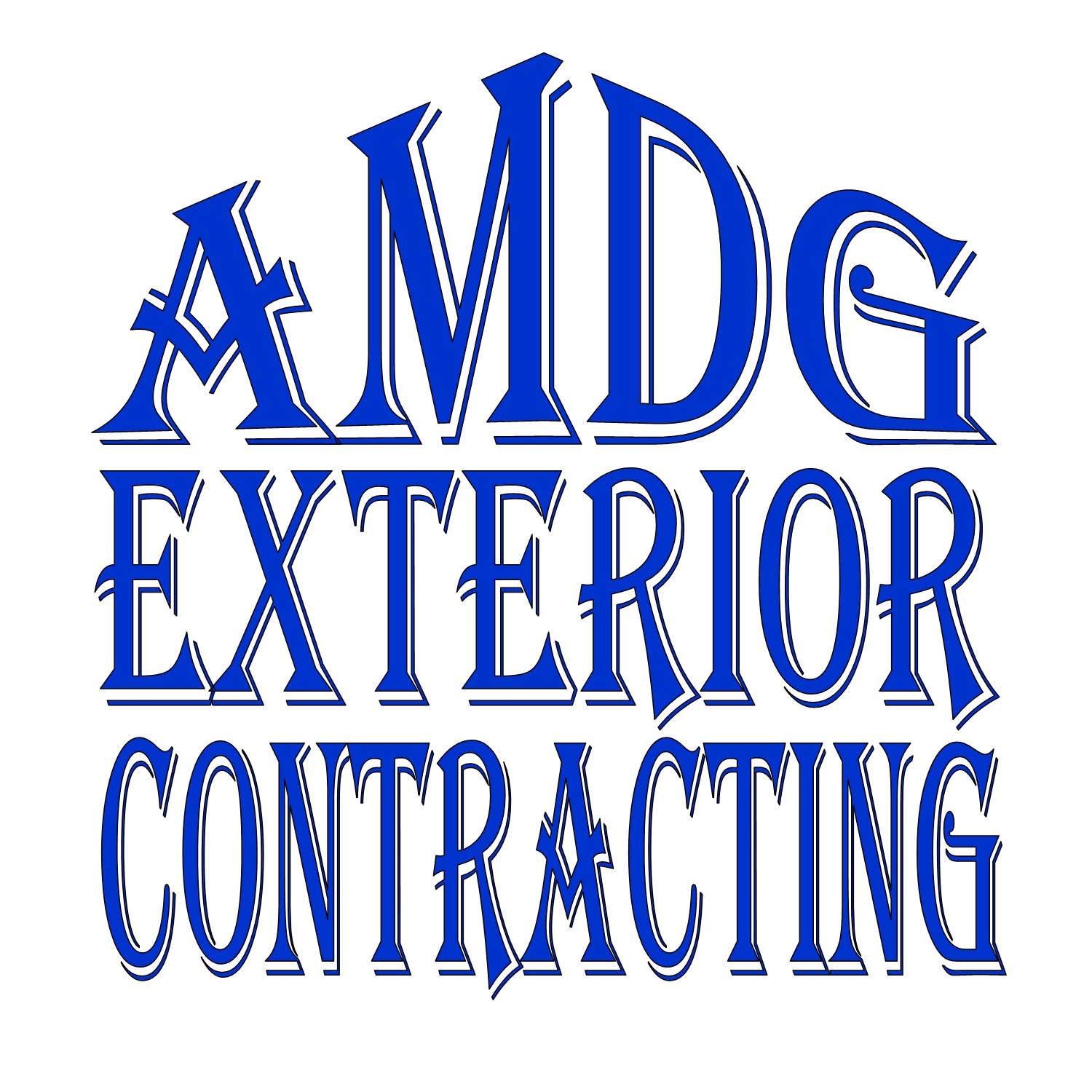Logo for AMDG Exterior Contracting LLC