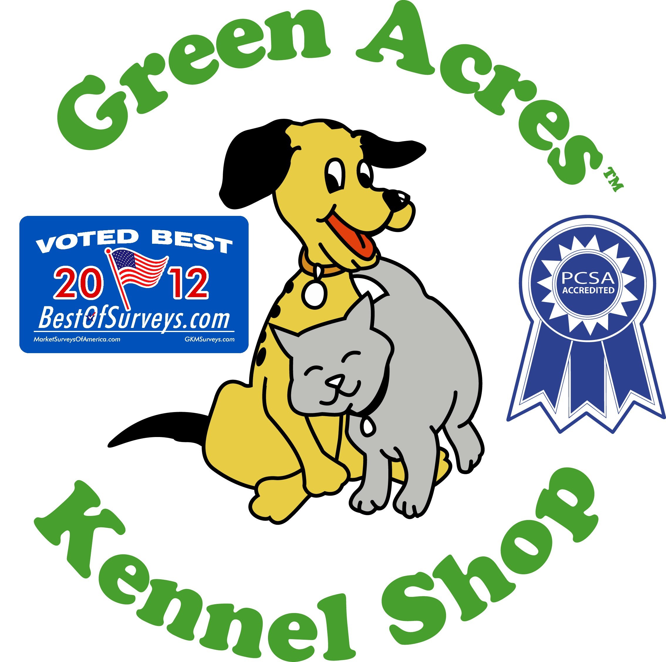 Logo for Greens Acres Kennel Shop