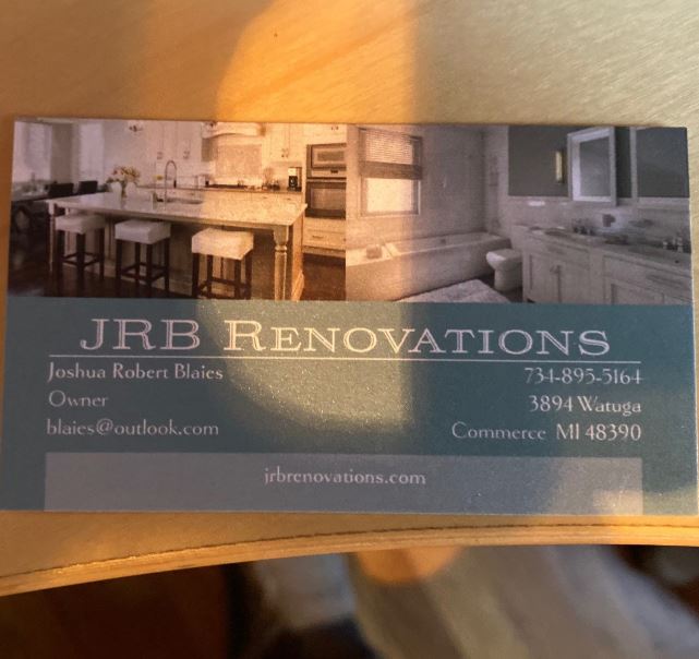 Logo for JRB Renovations