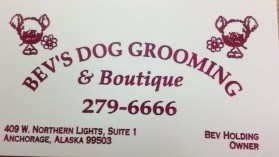 Logo for Bev's Dog Grooming