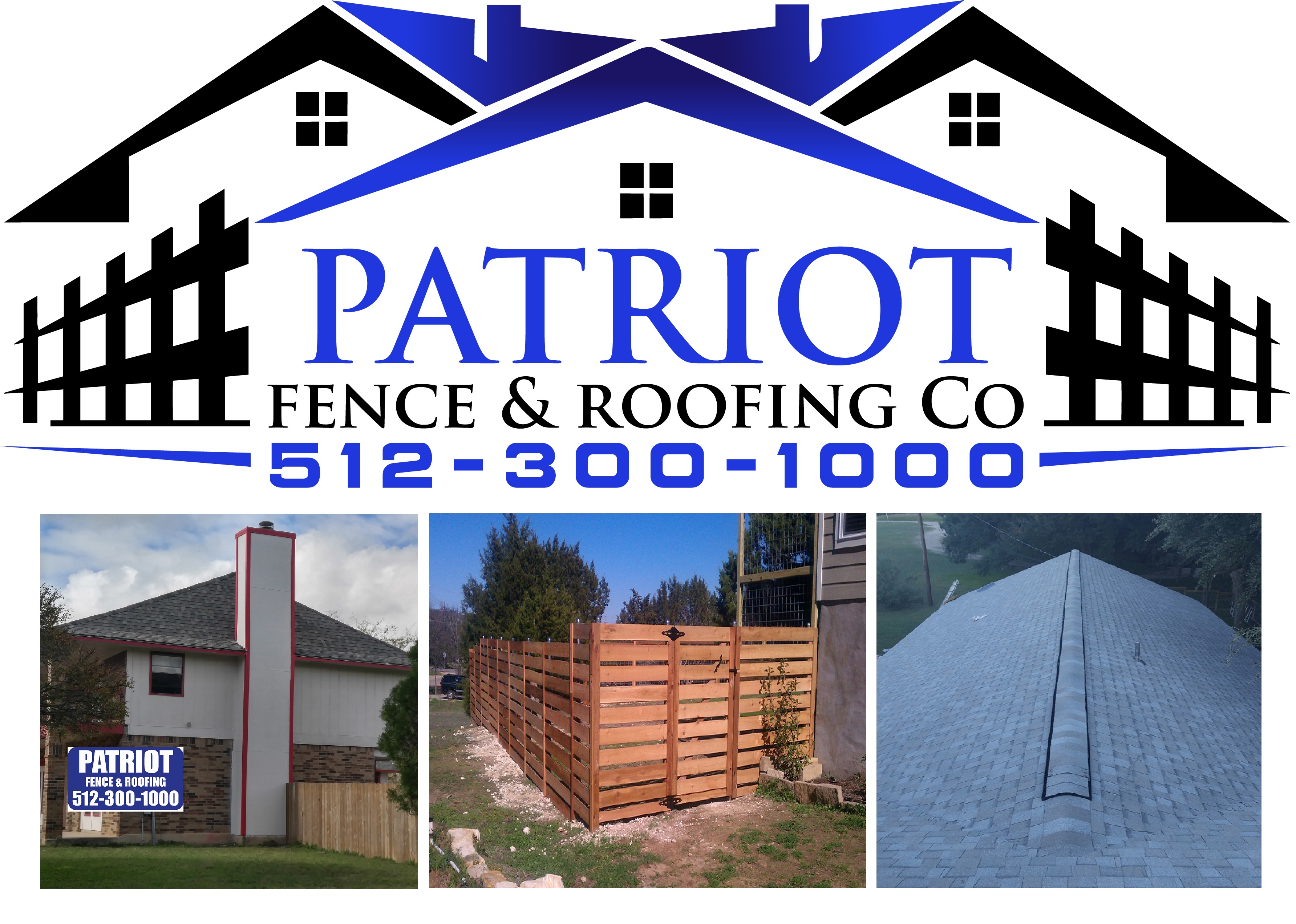 Logo for Patriot Fence & Roofing