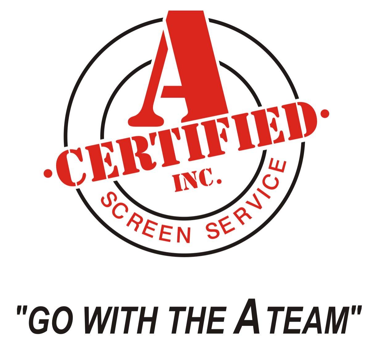 Logo for A Certified Screen Service Inc