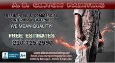 Logo for A B Custom Painting