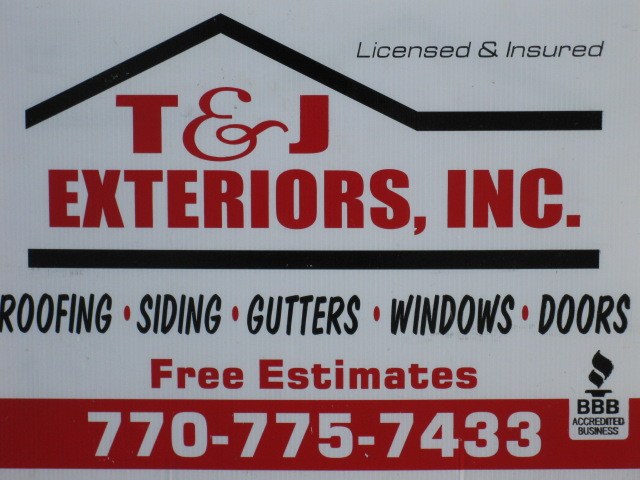 Logo for T&J Exteriors Inc.