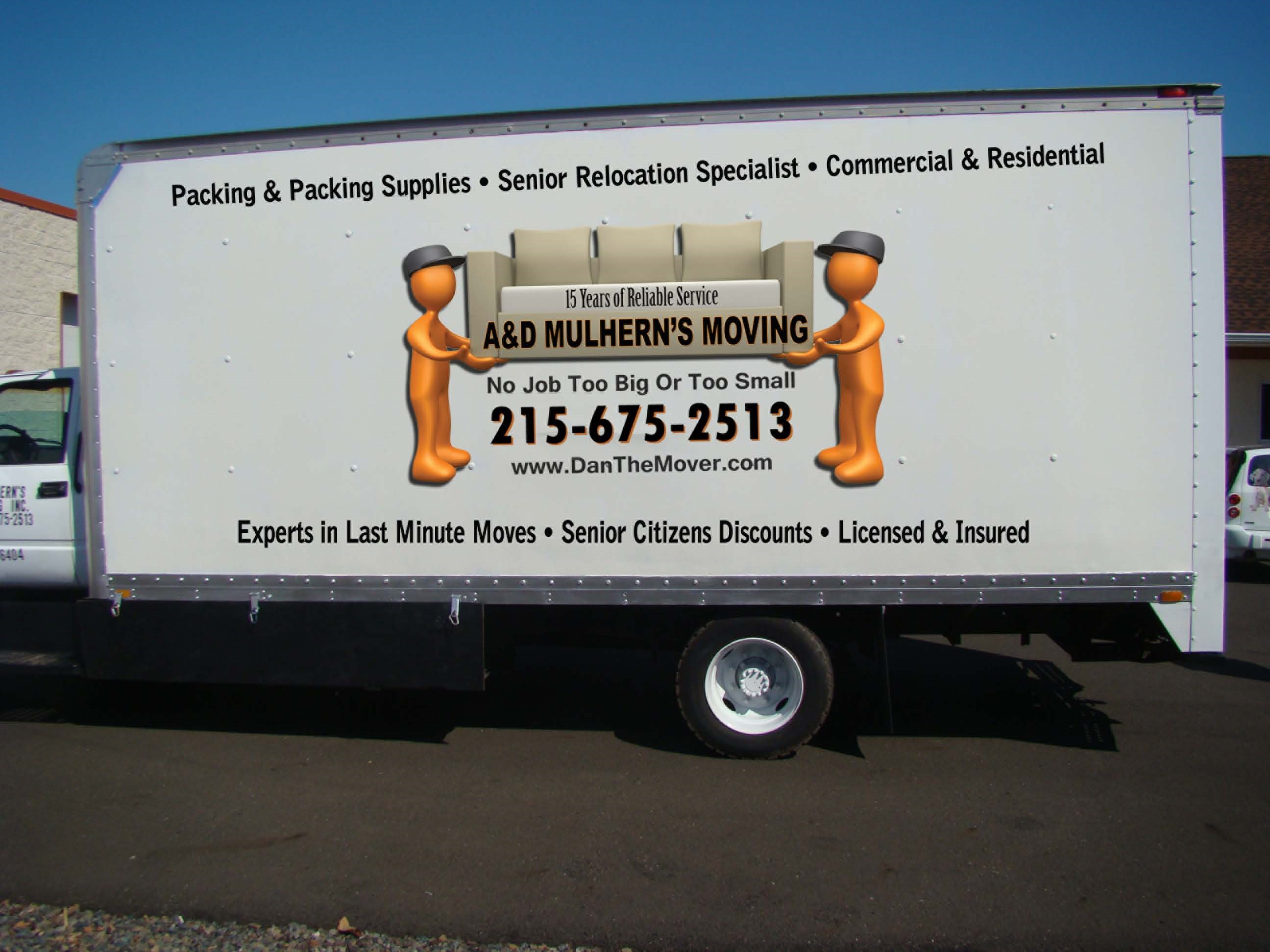 Logo for A&D Mulhern's Moving
