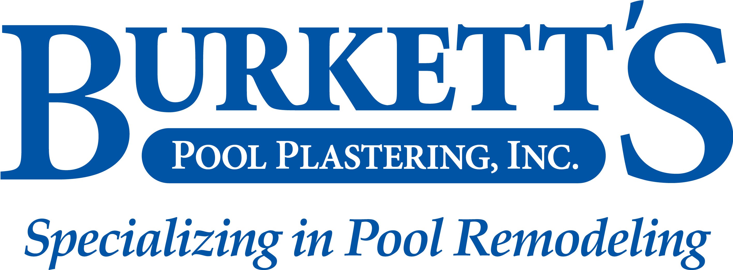Logo for Burkett's Pool Plastering Inc