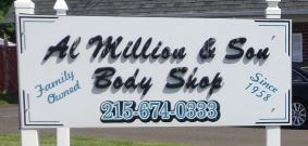 Logo for Al Million & Son Body Shop