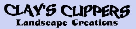 Clay's Clippers Landscape Creations logo