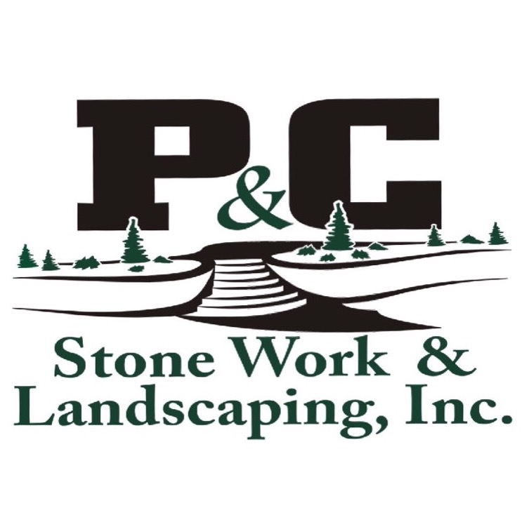 P&C STONE WORK  And LANDSCAPING logo