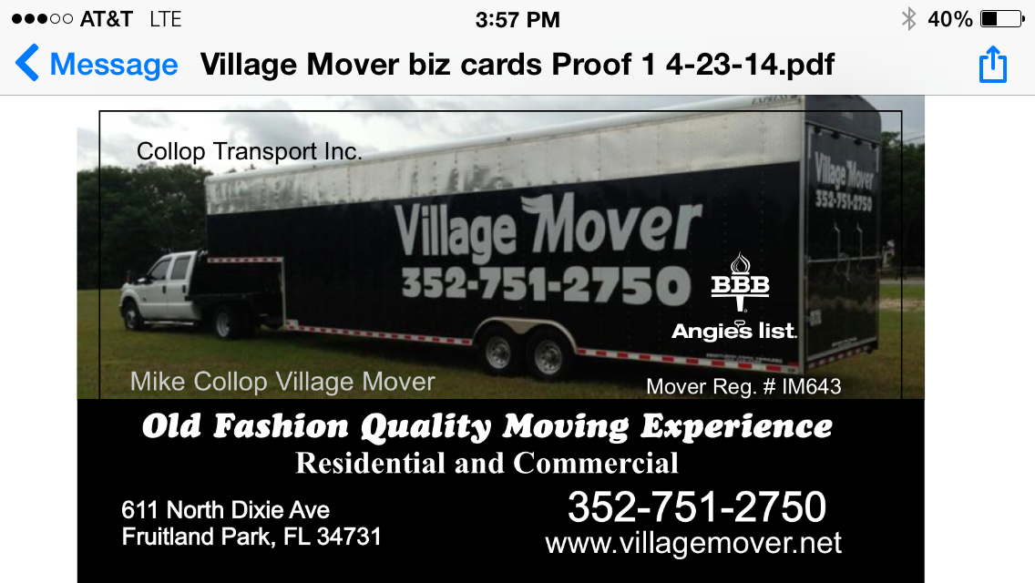 Logo for Village Mover