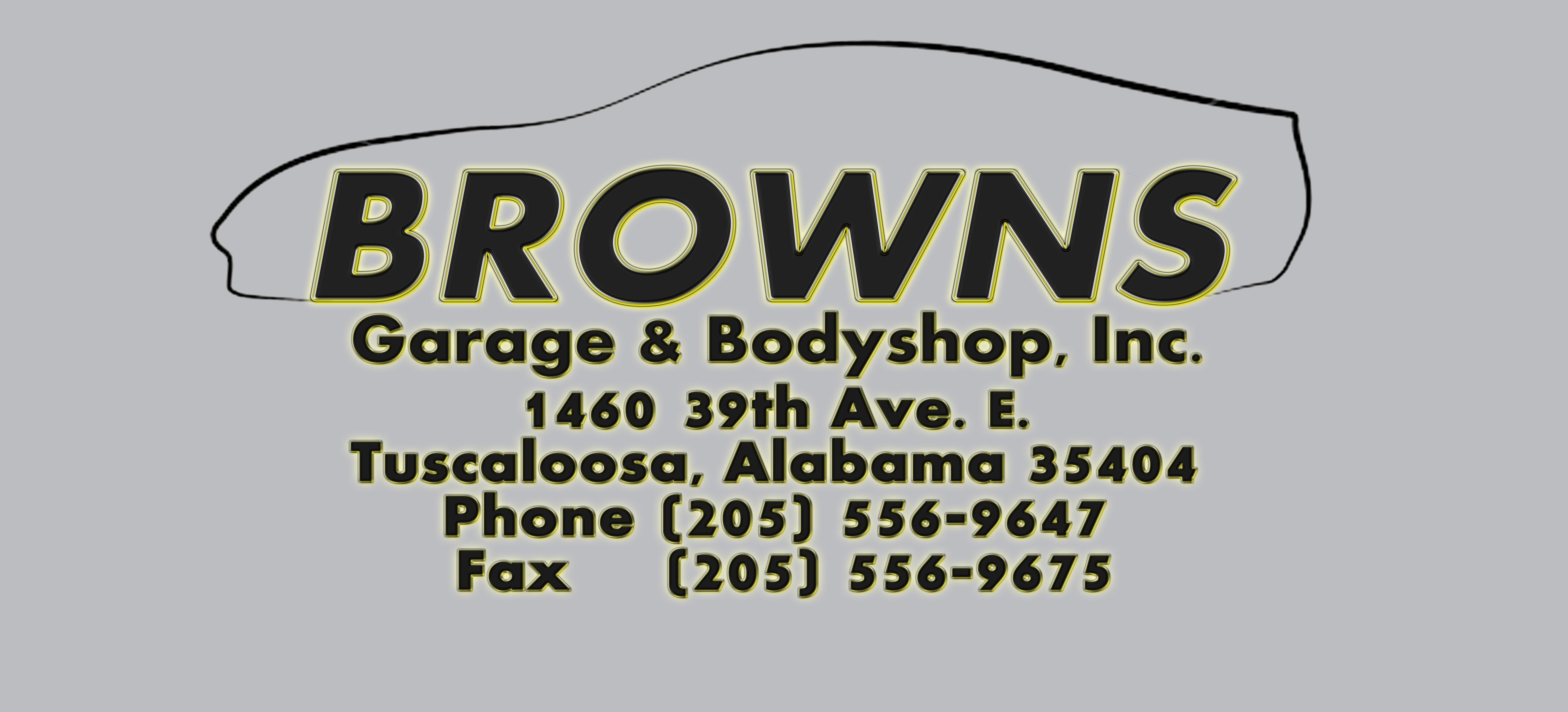Logo for Brown's Garage Body Shop Svc