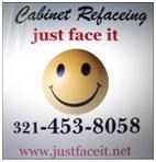 Logo for JUST FACE IT CABINET REFACING