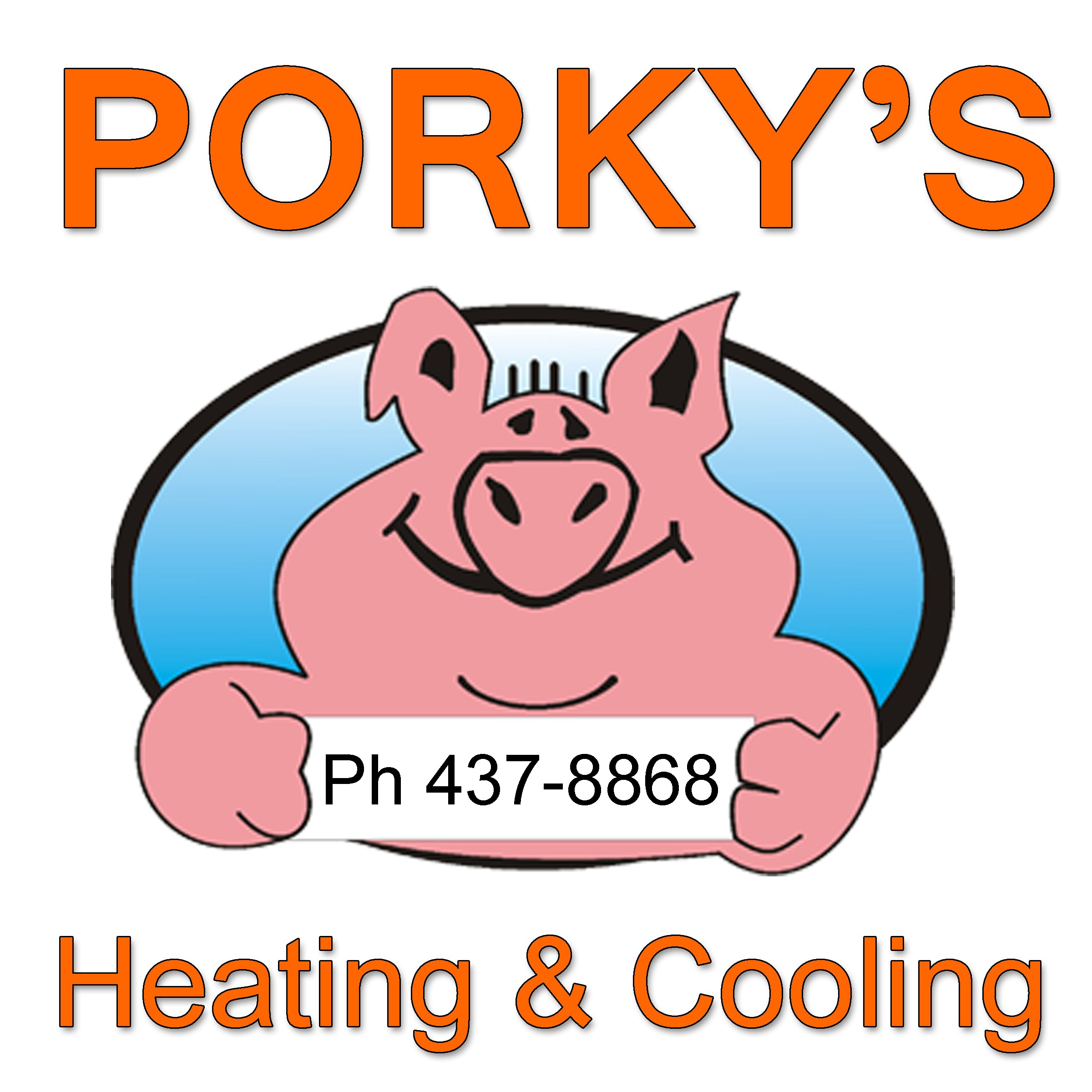 PORKY'S HEATING & COOLING logo