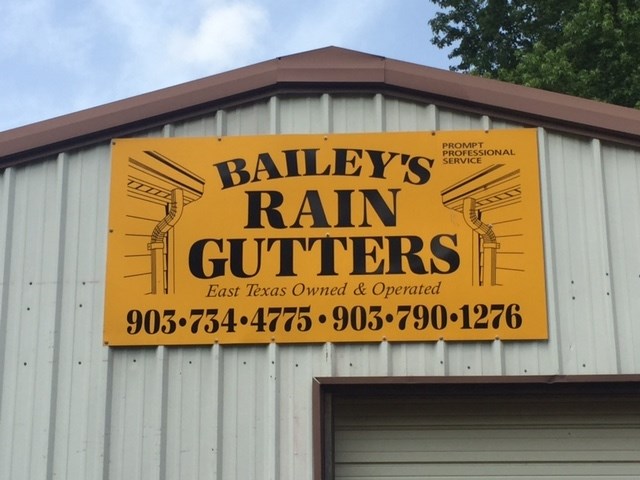Logo for BAILEY'S RAIN GUTTERS