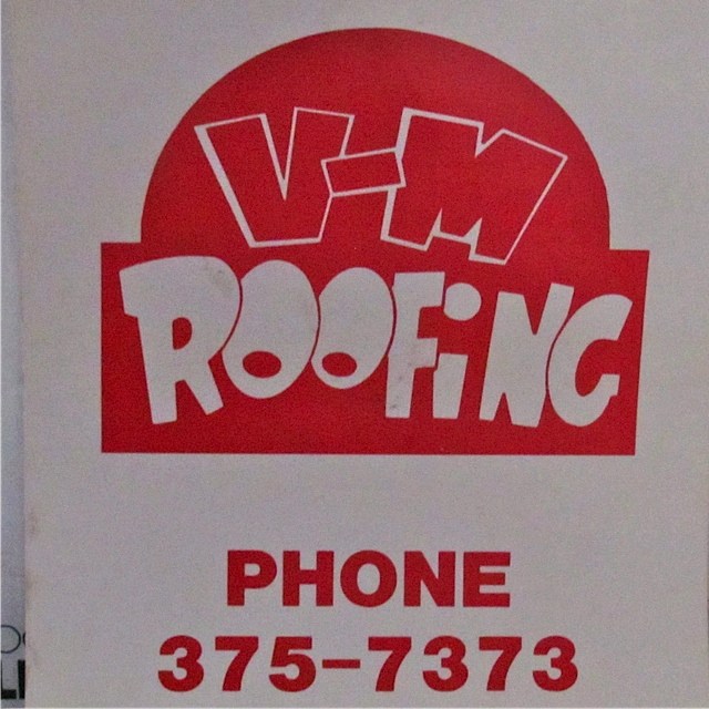 Logo for V-M Roofing