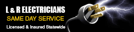 Logo for L & R Electricians