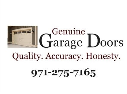 Logo for Genuine Garage Doors