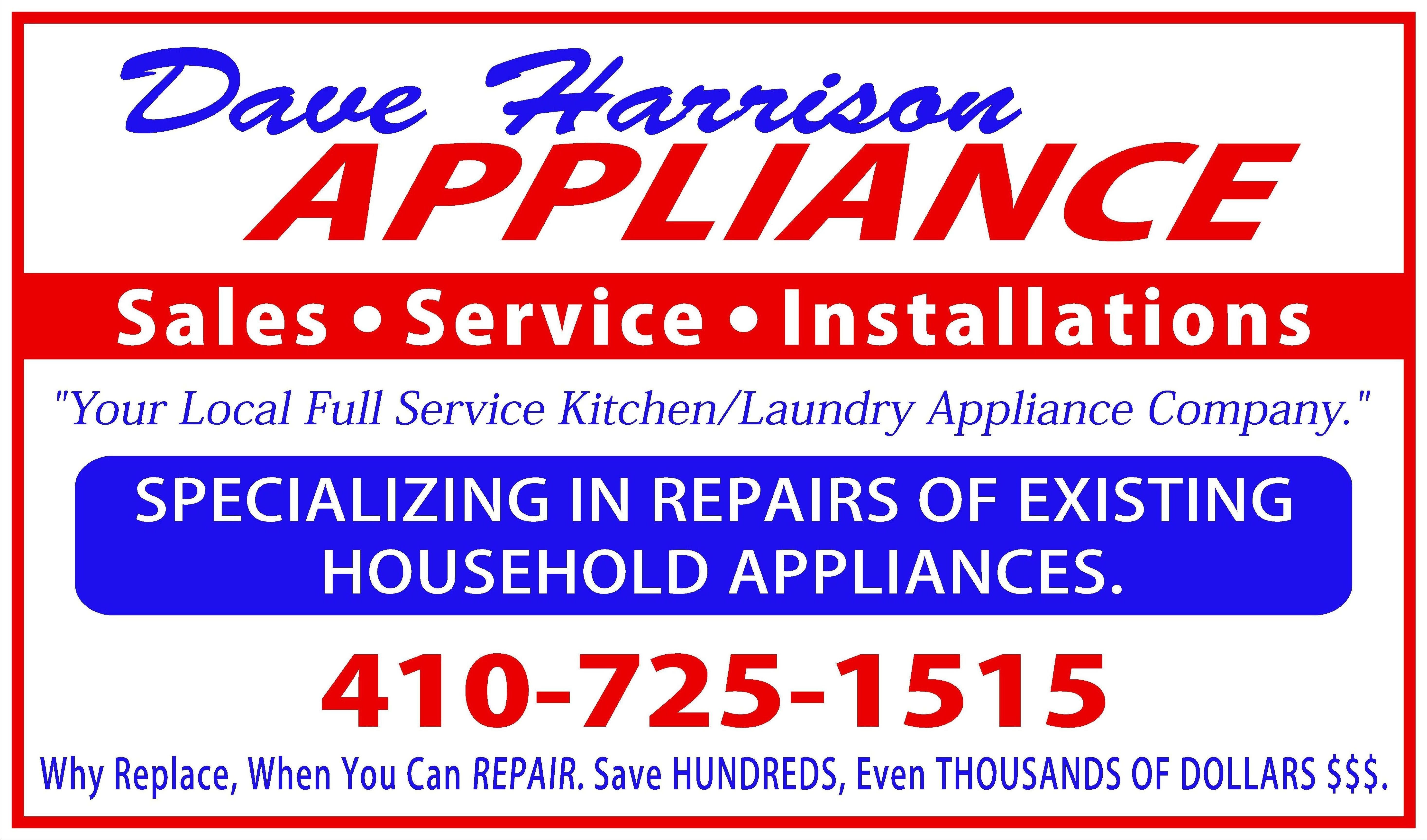 Logo for Dave Harrison Appliance Repair LLC